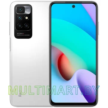 Смартфон Xiaomi Redmi 10 2022 6GB/128GB международная версия (белая галька)